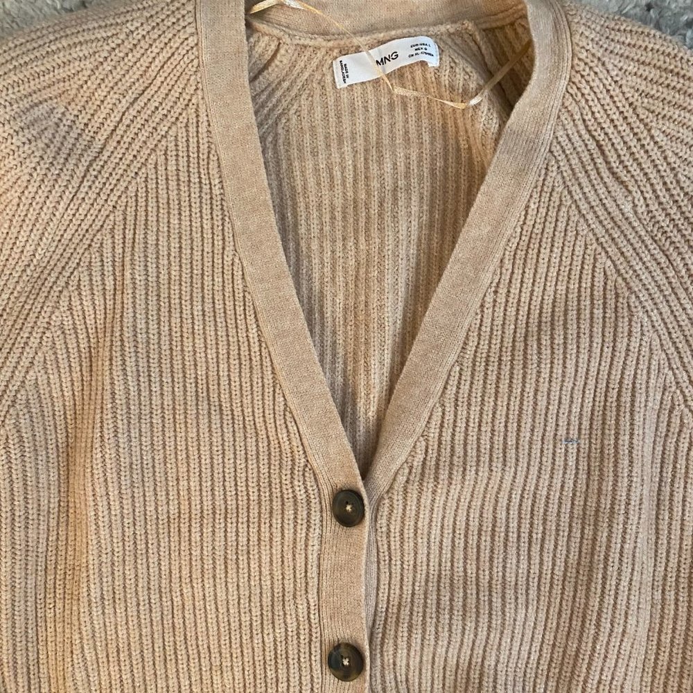 Mango Cream Button-Up Cardigan - image 4